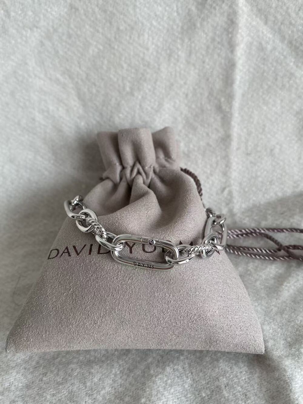 David Yurman Chain Link Bracelet with Mixed Cable Links
